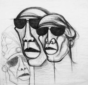 Untitled artwork by Dumile Feni, the 'Goya of the Townships'