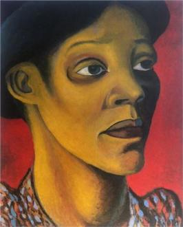 Portrait of Mrs M D Sekoto, by Gerard Sekoto (1947).