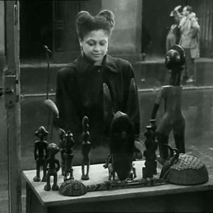 A still from the opening sequence of Resnais and Marker's film, Statues Also Die [Les statues meurent aussi]  (1953)