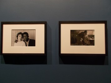 Exhibition view of, 'Notting Hill Couple (1967)  and The 'Pisshouse Pub (1969), by Charlie Phillips.  