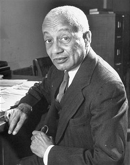 Photograph of the writer and philosopher Alain Locke (1885-1954), taken c. 1946. Photo credit: Alfred Eisenstaedt. 