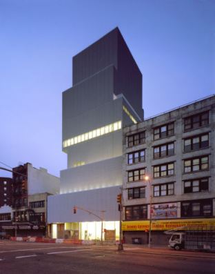 Photograph of the New Museum at 235 Bowery, New York. 