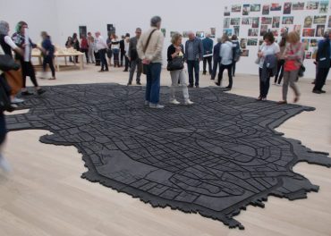Exhibition view of the "Living Citiies" themed gallery at Tate Modern's Switch House.