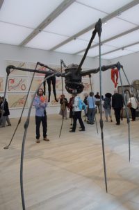 A spider sculpture by the French-American sculptor Louise Bourgeois (1911-2010)