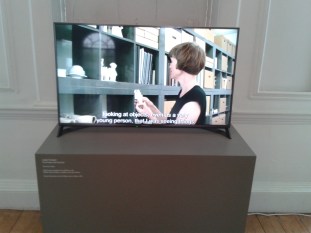Stll from the video "Claire Twomey: Time Present and Time Past" (2016) shown on Level 1 of the William Morris Gallery