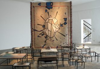 In Pursuit of Bling (2014) - an installation by Otobong Nkanga presented at the Berlin Biennial. Image source: Portikus.