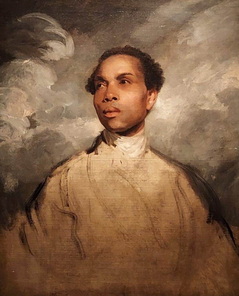Portrait of a man, probably Francis Barber, c. 1770, by Joshua Reynolds.